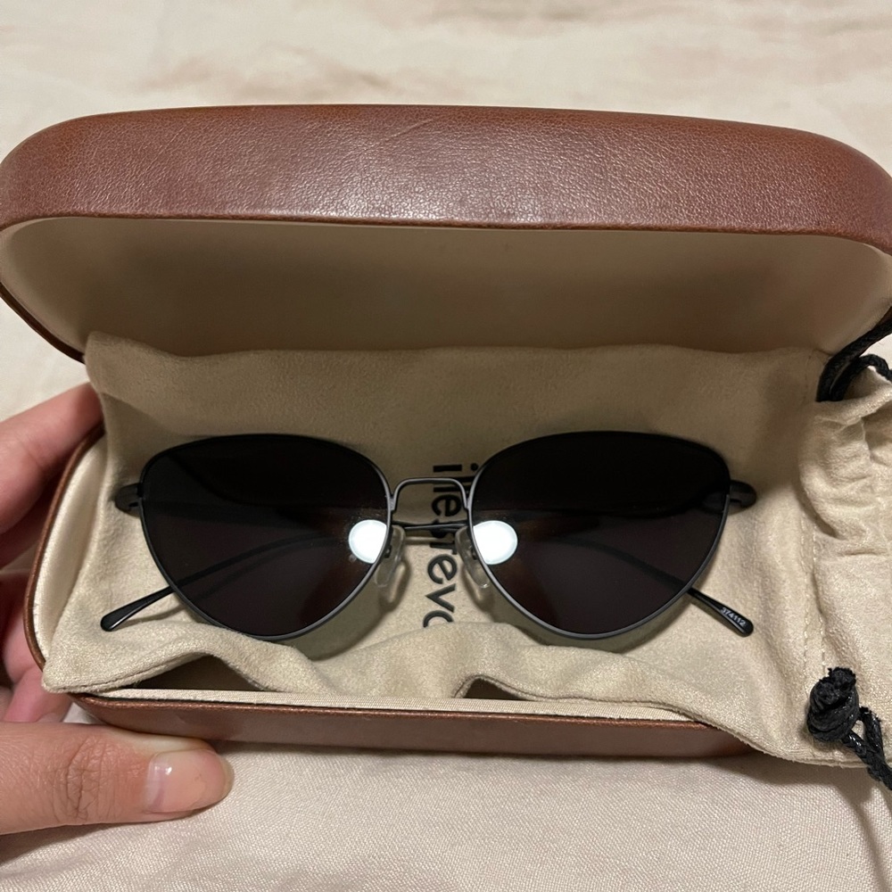 Illesteva Rebecca Matte Black Sunglasses